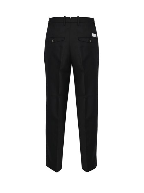 Pantalone Arnold in misto lana e lino Nine in the morning | 9SS26 AL46NERO